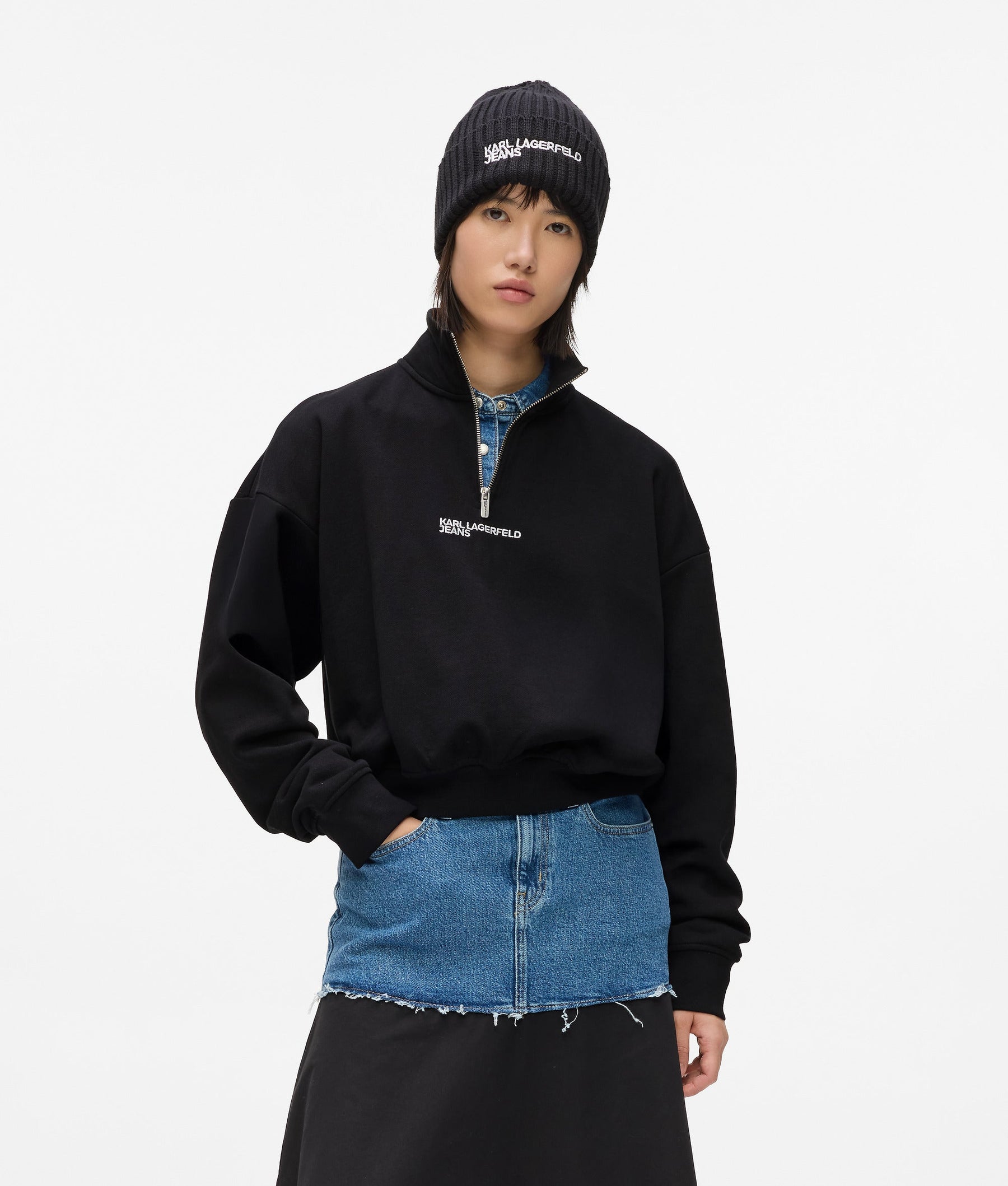 Half-zip sweatshirt