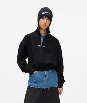 Half-zip sweatshirt