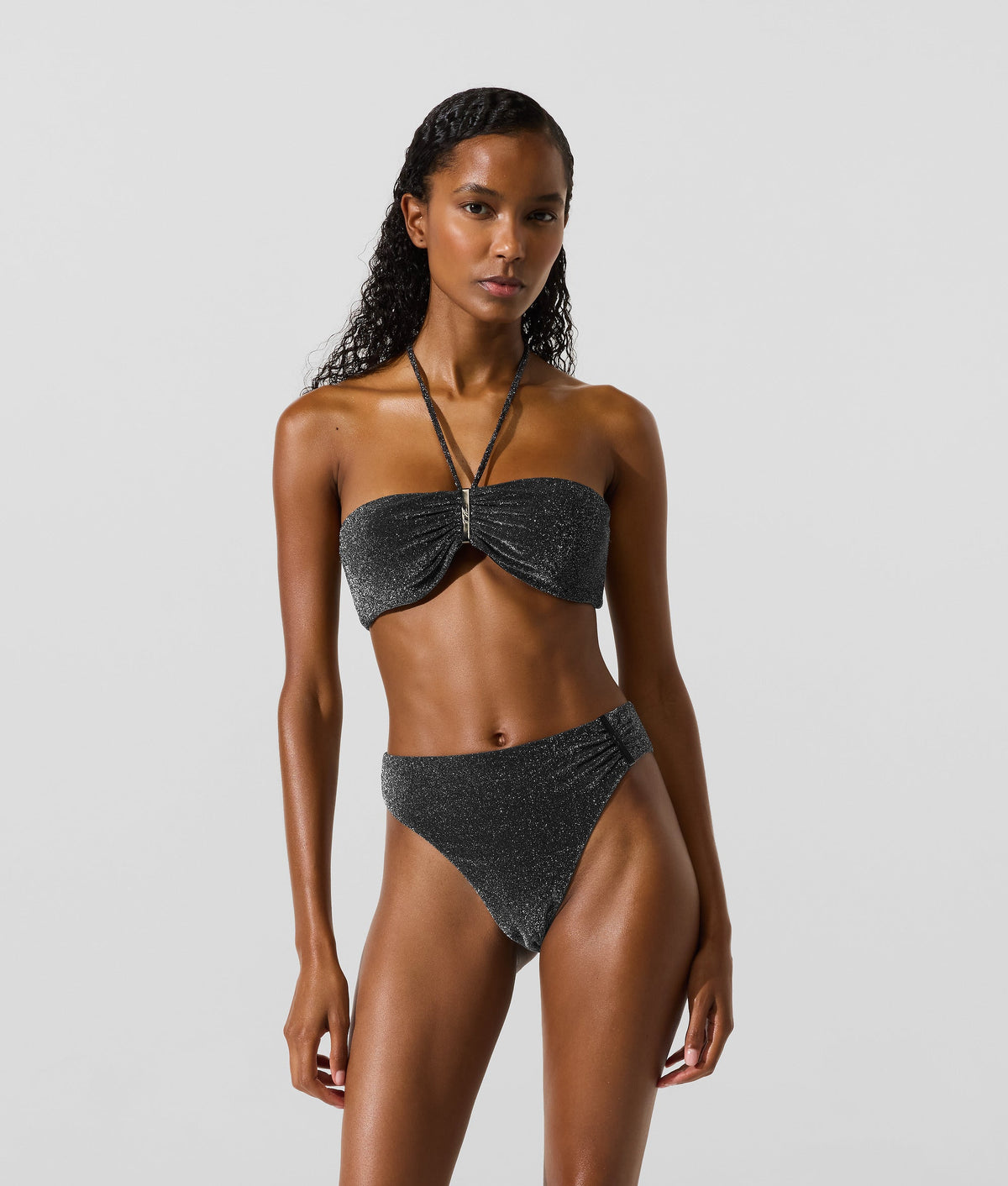 Metallic bikini bottoms