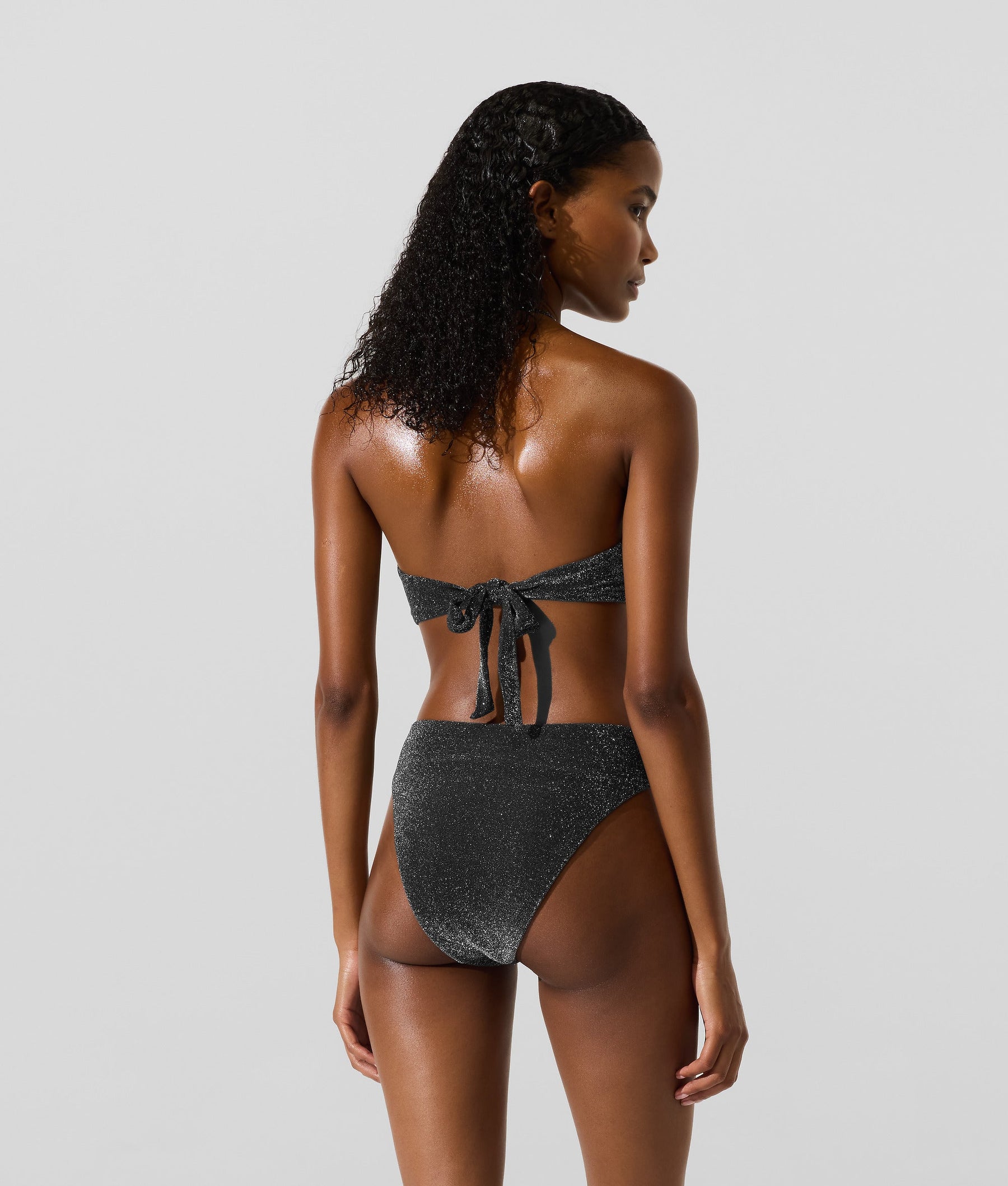 Metallic bikini bottoms