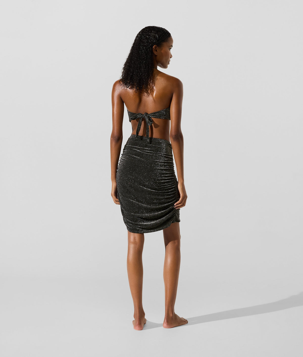 Metallic beach skirt