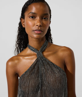 Metallic beach dress