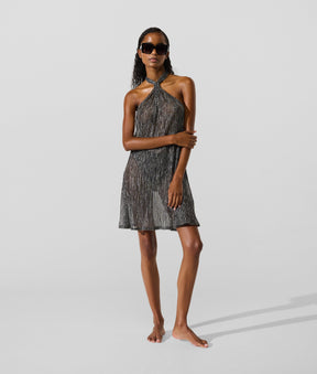 Metallic beach dress