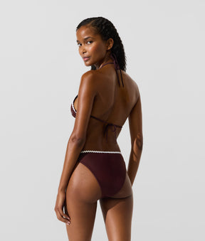 Scallop triangle bikini top