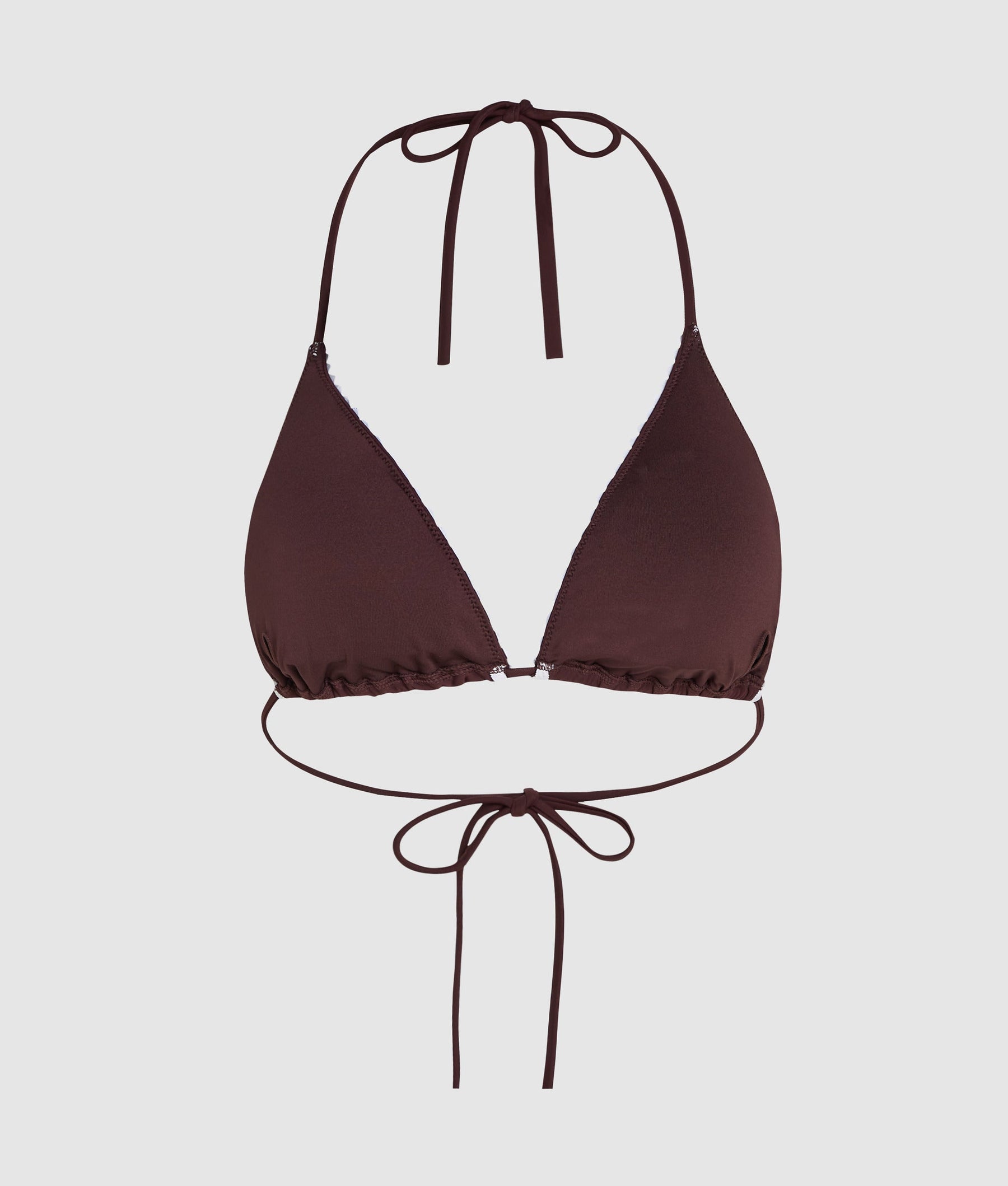 Scallop triangle bikini top