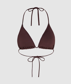 Scallop triangle bikini top