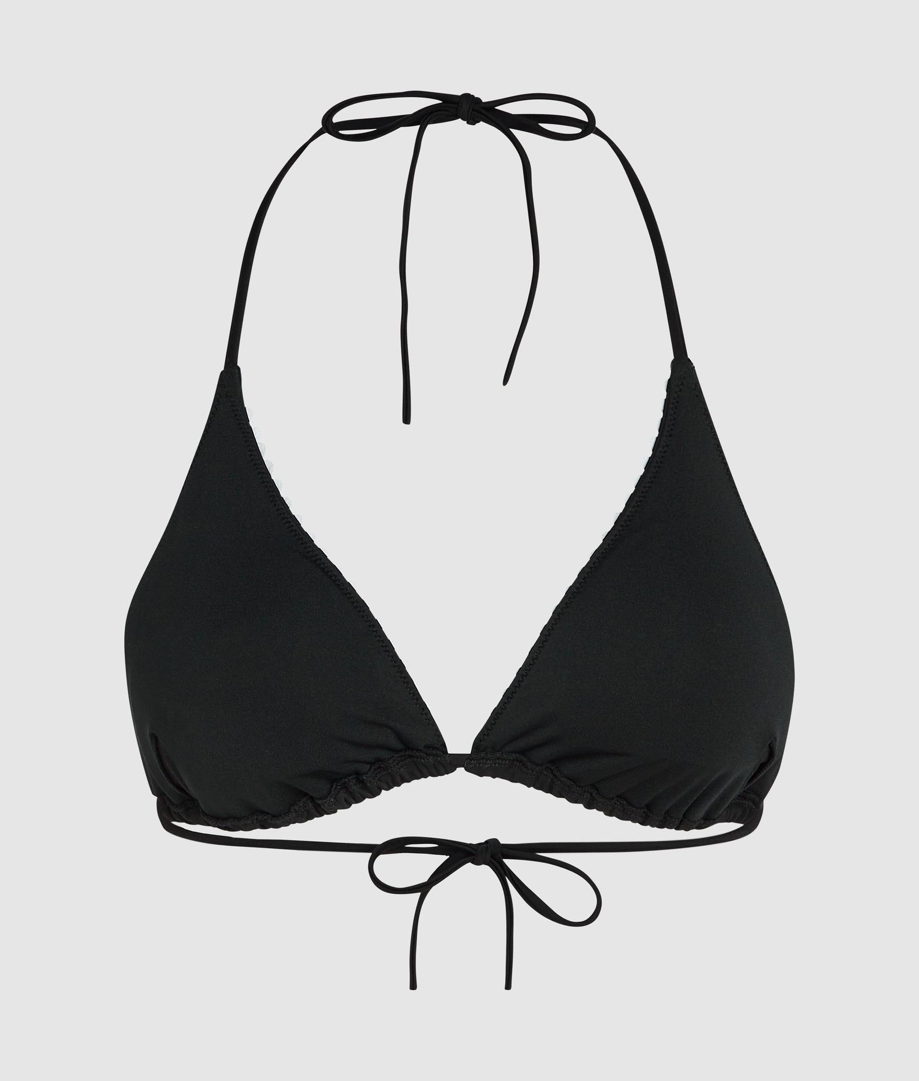 Scallop triangle bikini top