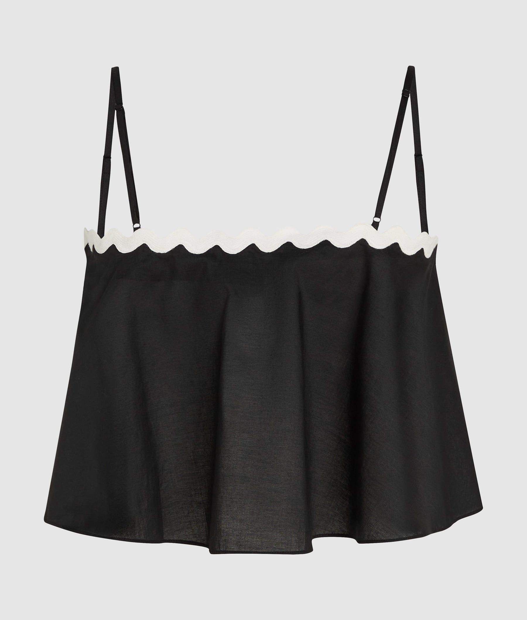 Scallop beach cropped top