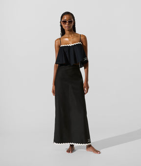 Signature scallop beach skirt