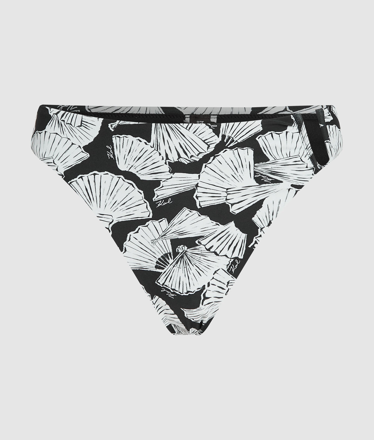 Fan print bikini bottoms