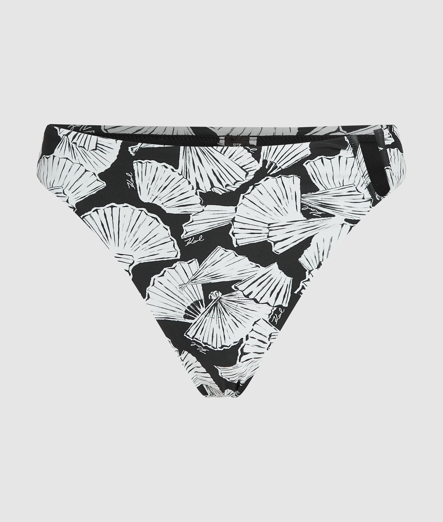 Fan print bikini bottoms