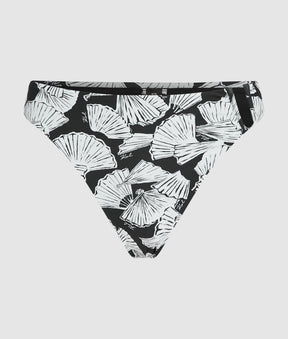 Fan print bikini bottoms