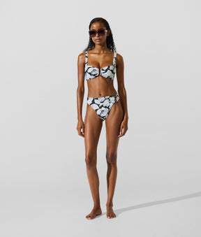 Fan print bikini bottoms