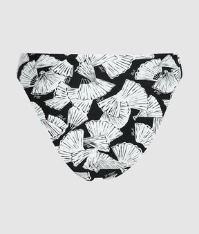 Fan print bikini bottoms