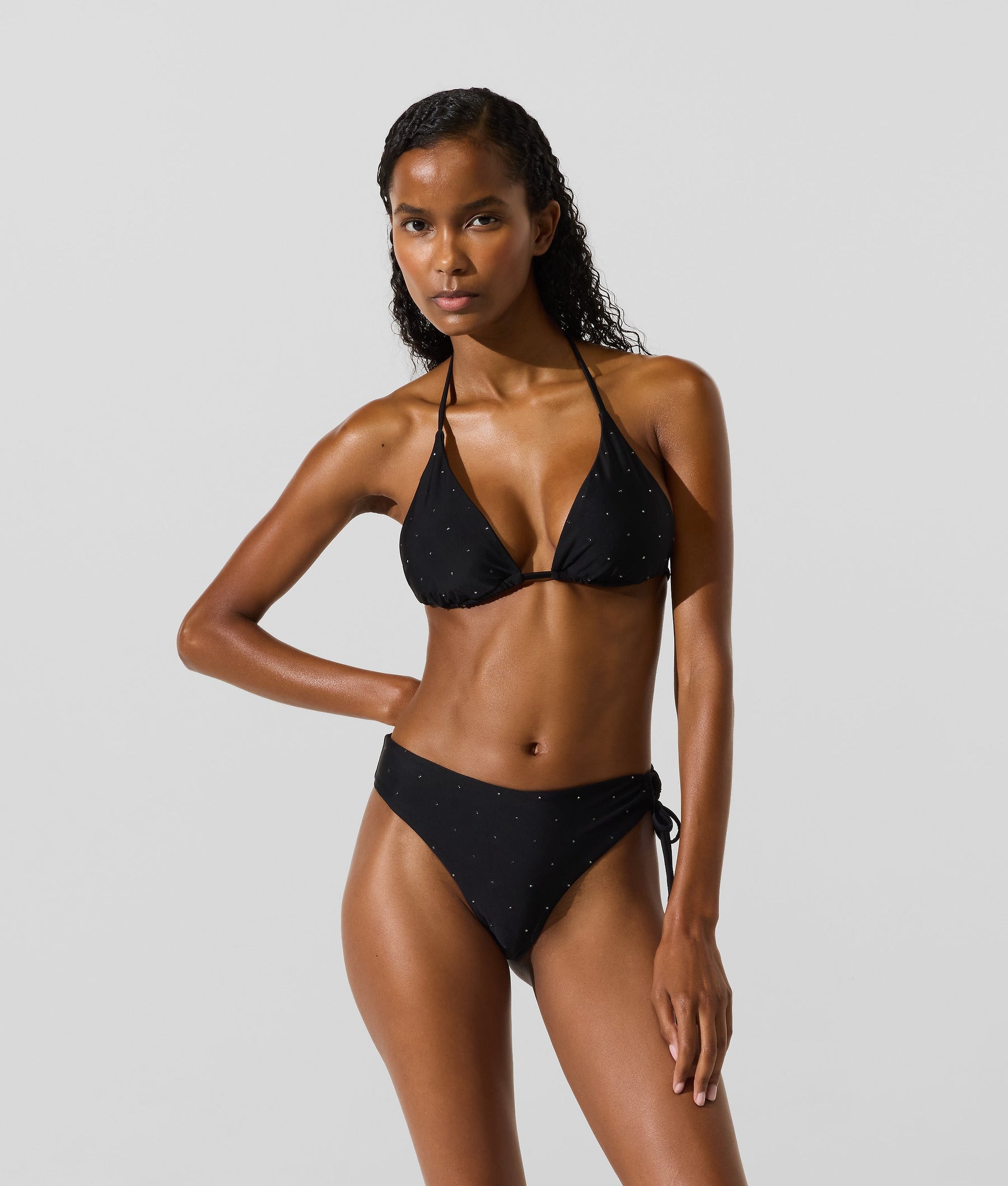 Ikon rhinestone bikini top