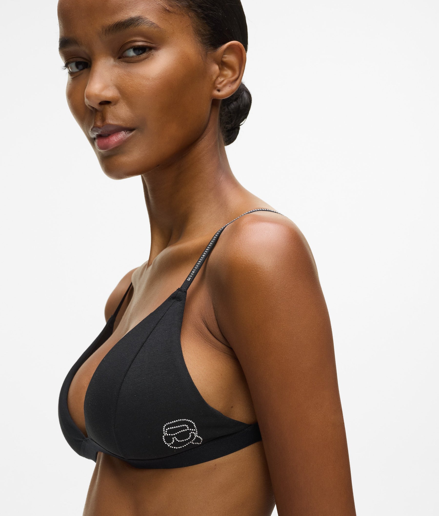 Ikon rhinestone triangle bra