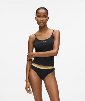 Multicolour waistband thong – 3 pack