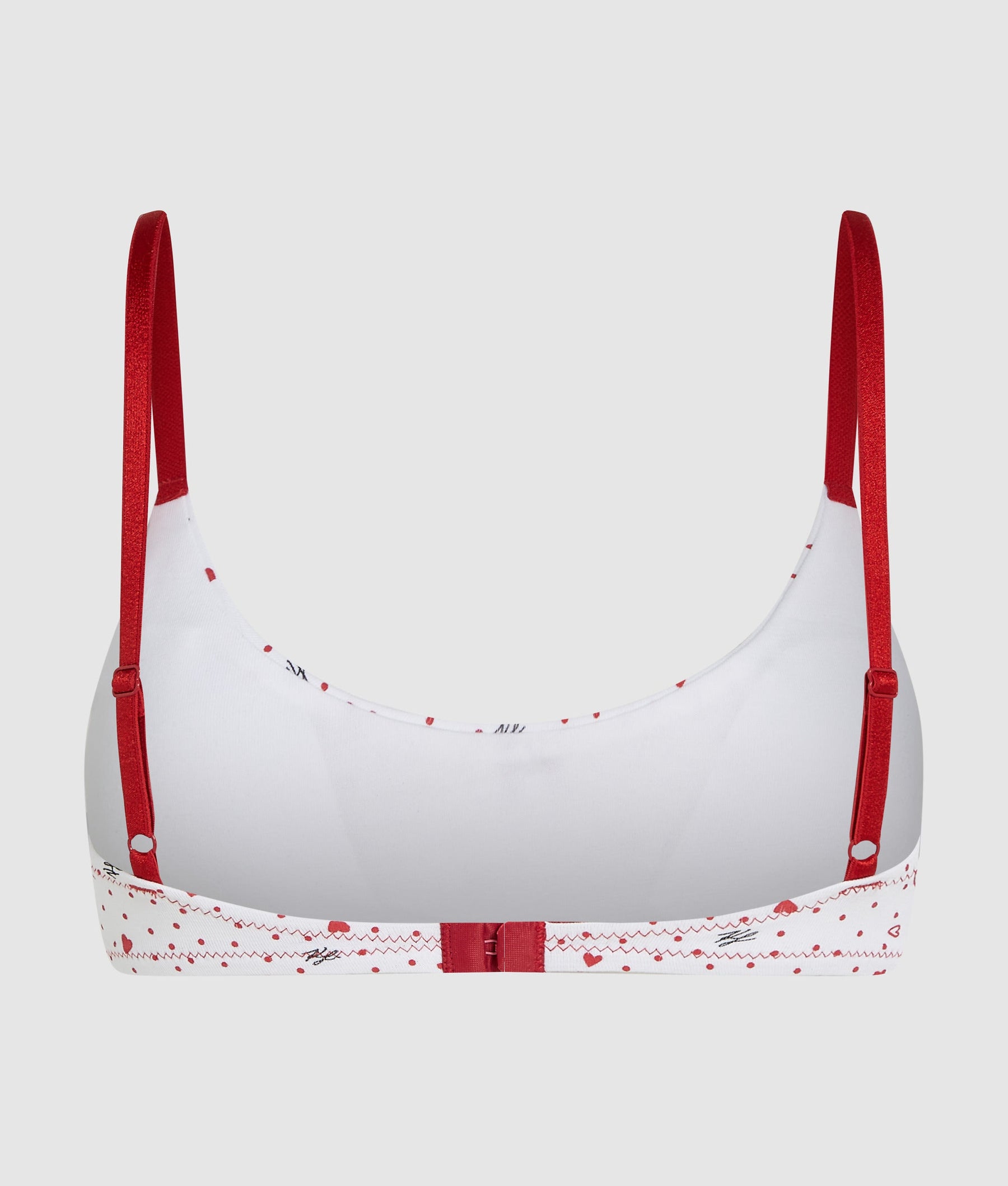 Heart print bralette