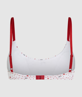 Heart print bralette