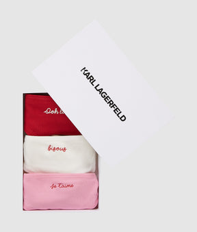 Love notes thong – 3 pack