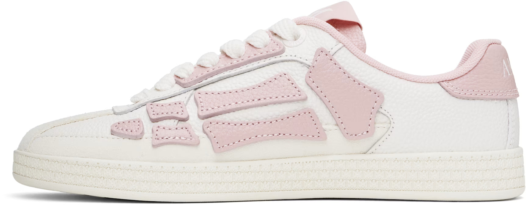 Amiri Women White & Pink Pacific Bones Sneakers