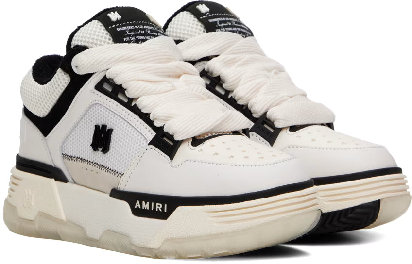 AMIRI White & Black MA-1 Sneakers