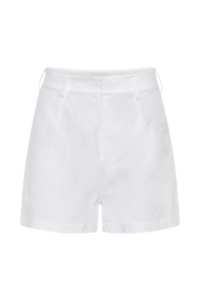 Jadri Linen Shorts - White
