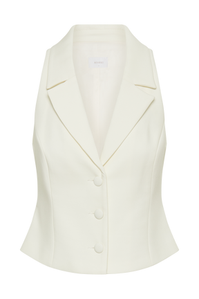 Mura Suiting Vest - Ivory