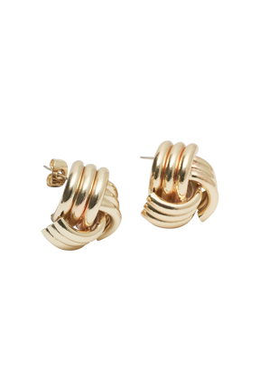 Rowan Knotted Earrings - Gold