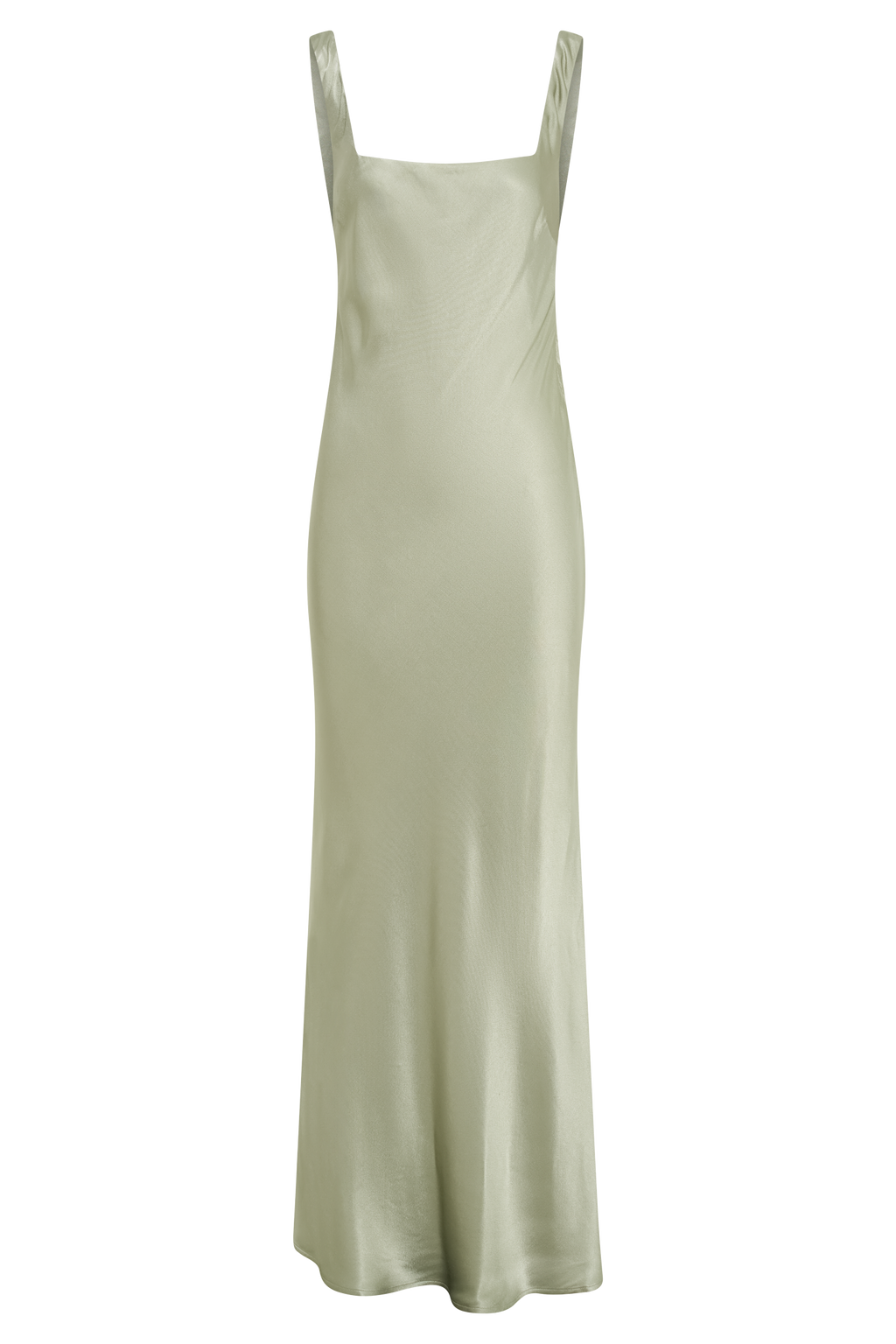 Ensley Satin Maxi Dress - Sage