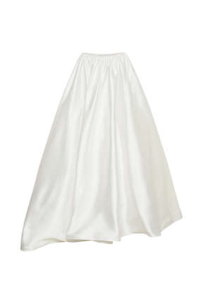 Kelsey Satin Maxi Skirt - White