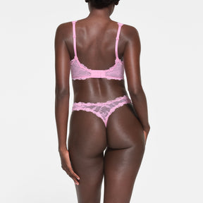 STRETCH LACE UNLINED FULL COVERAGE BRA | COTTON CANDY