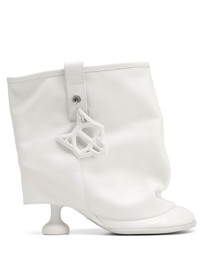 Bam White Leather