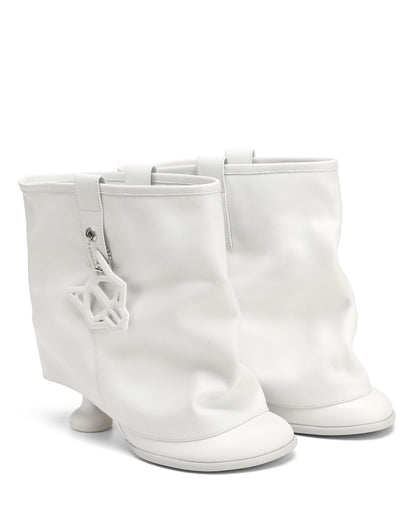 Bam White Leather