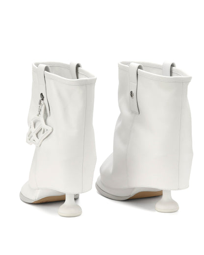 Bam White Leather
