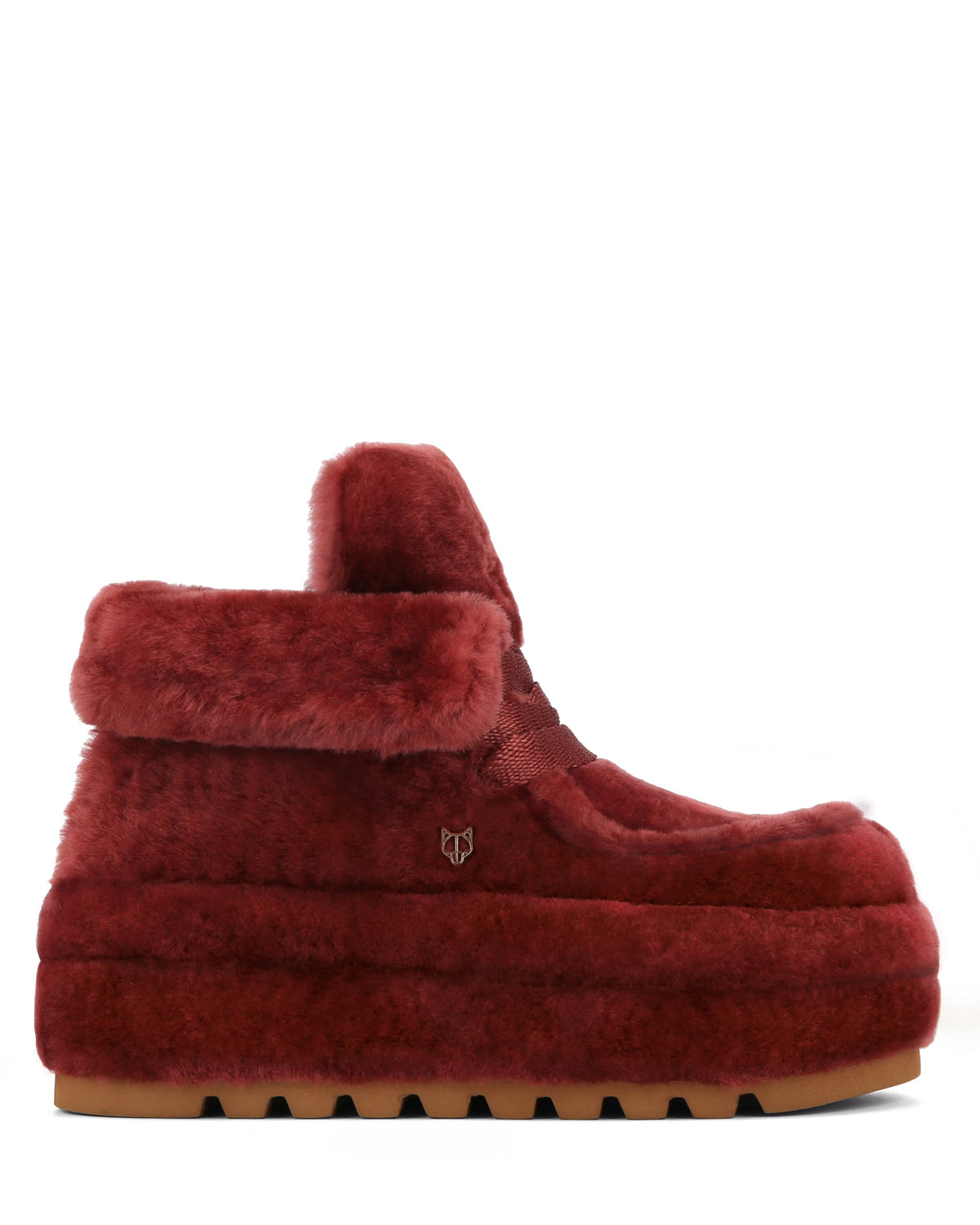 Bambi Burgundy Shearling