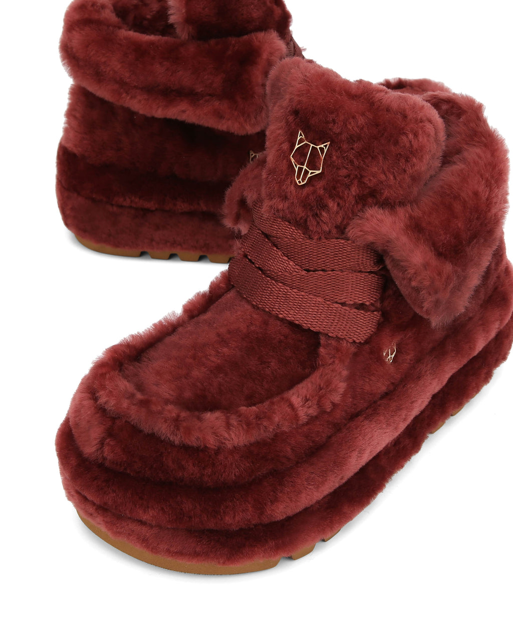 Bambi Burgundy Shearling