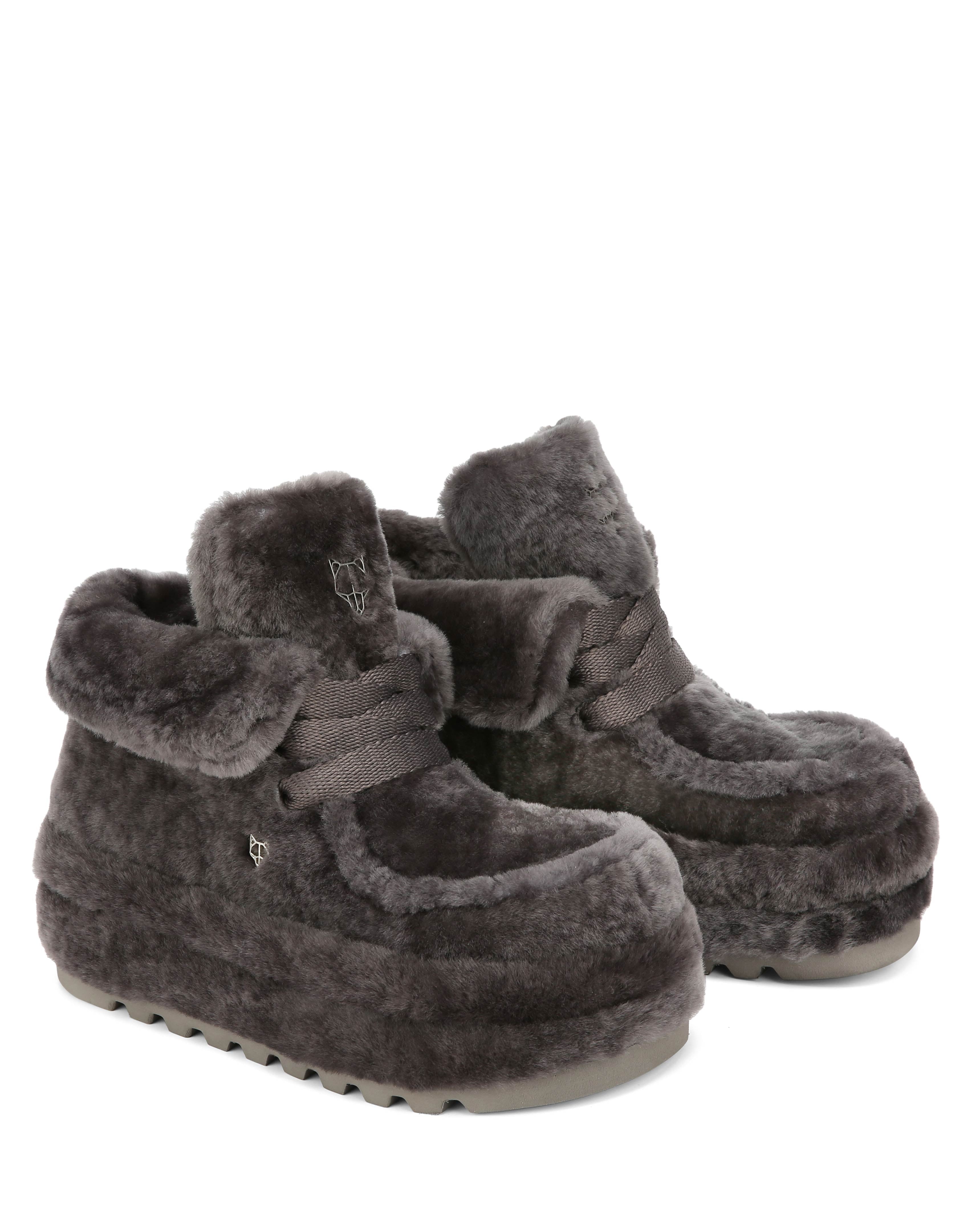 Bambi Slate Grey Shearling