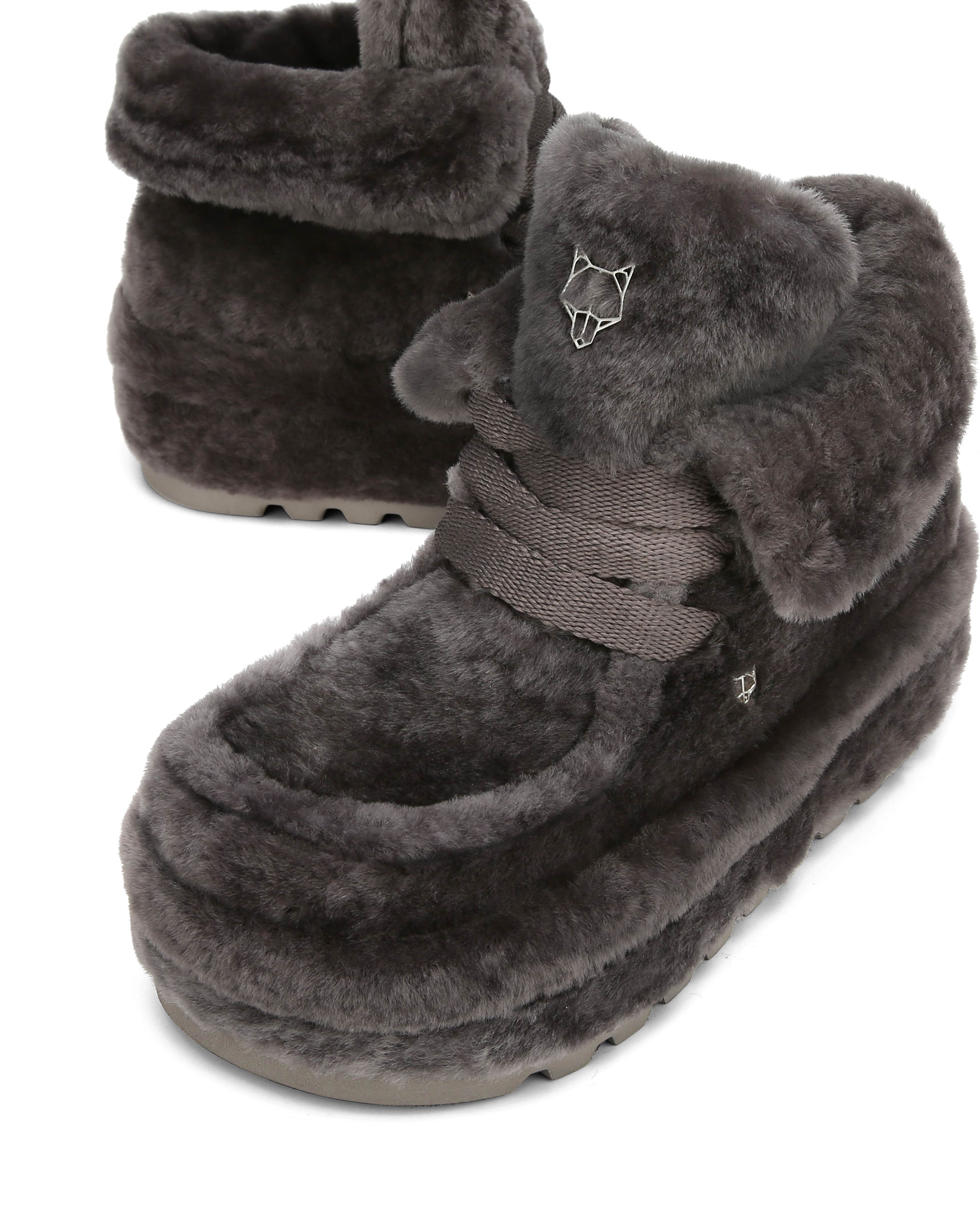 Bambi Slate Grey Shearling