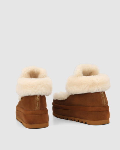 Bambi Tan Suede/Shearling