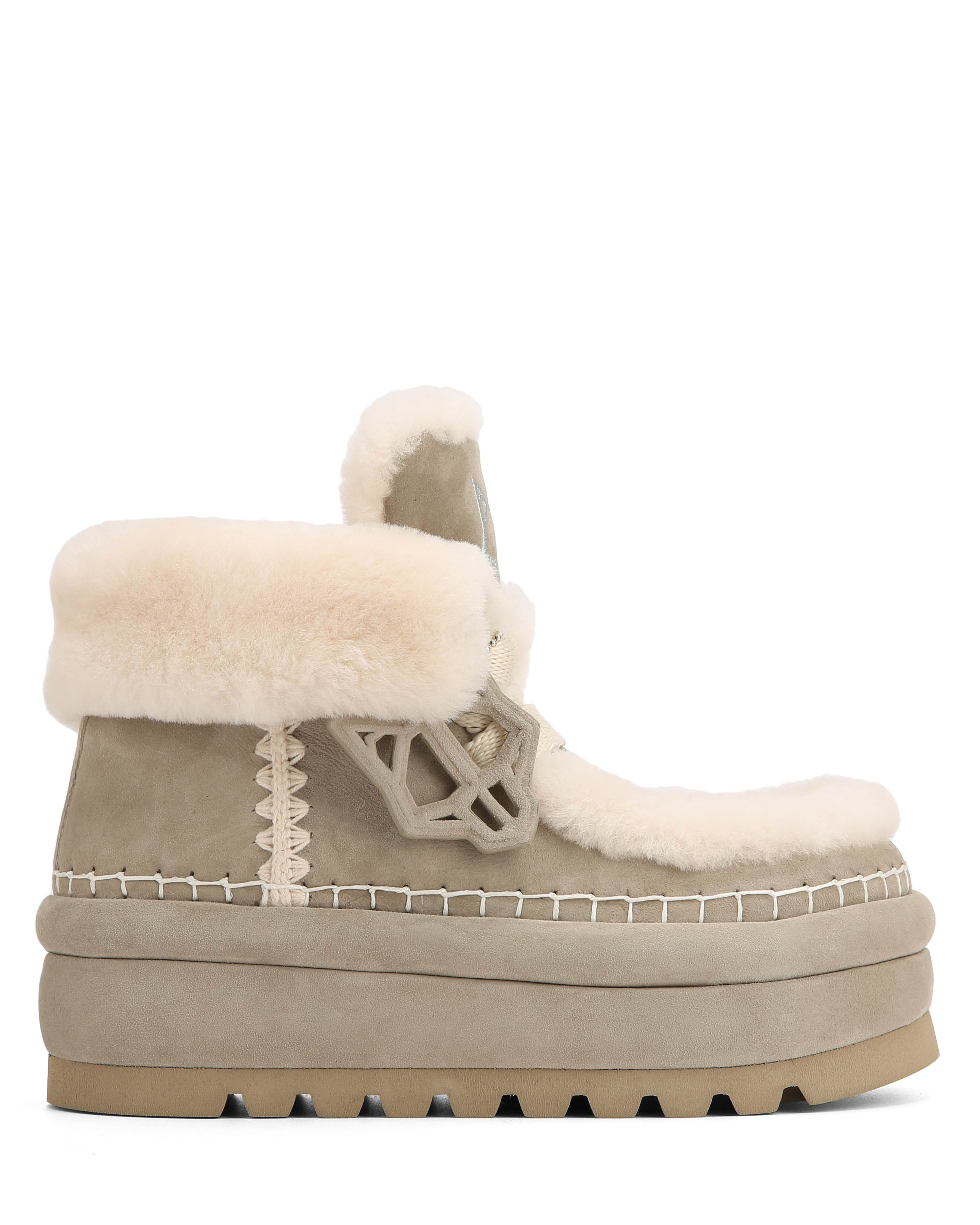 Bambi Yetti Stone Suede