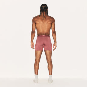 SKIMS STRETCH MENS KNIT BOXER | CORDOVAN