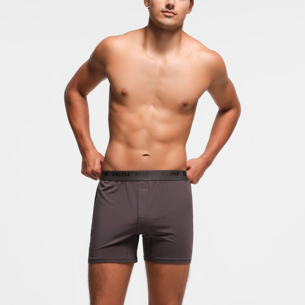 SKIMS STRETCH MENS KNIT BOXER | IRON