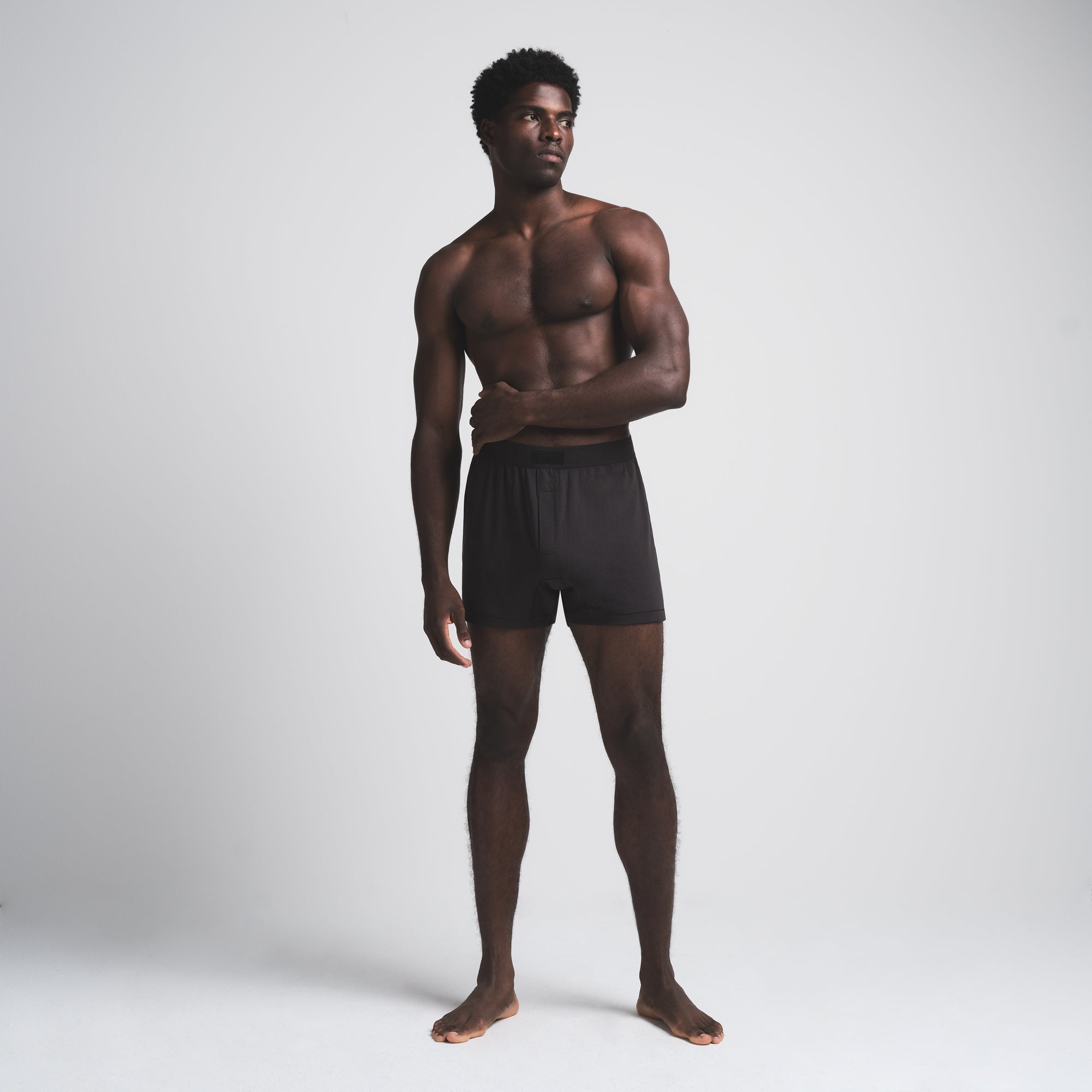 SKIMS COTTON MENS KNIT BOXER 3-PACK | ONYX