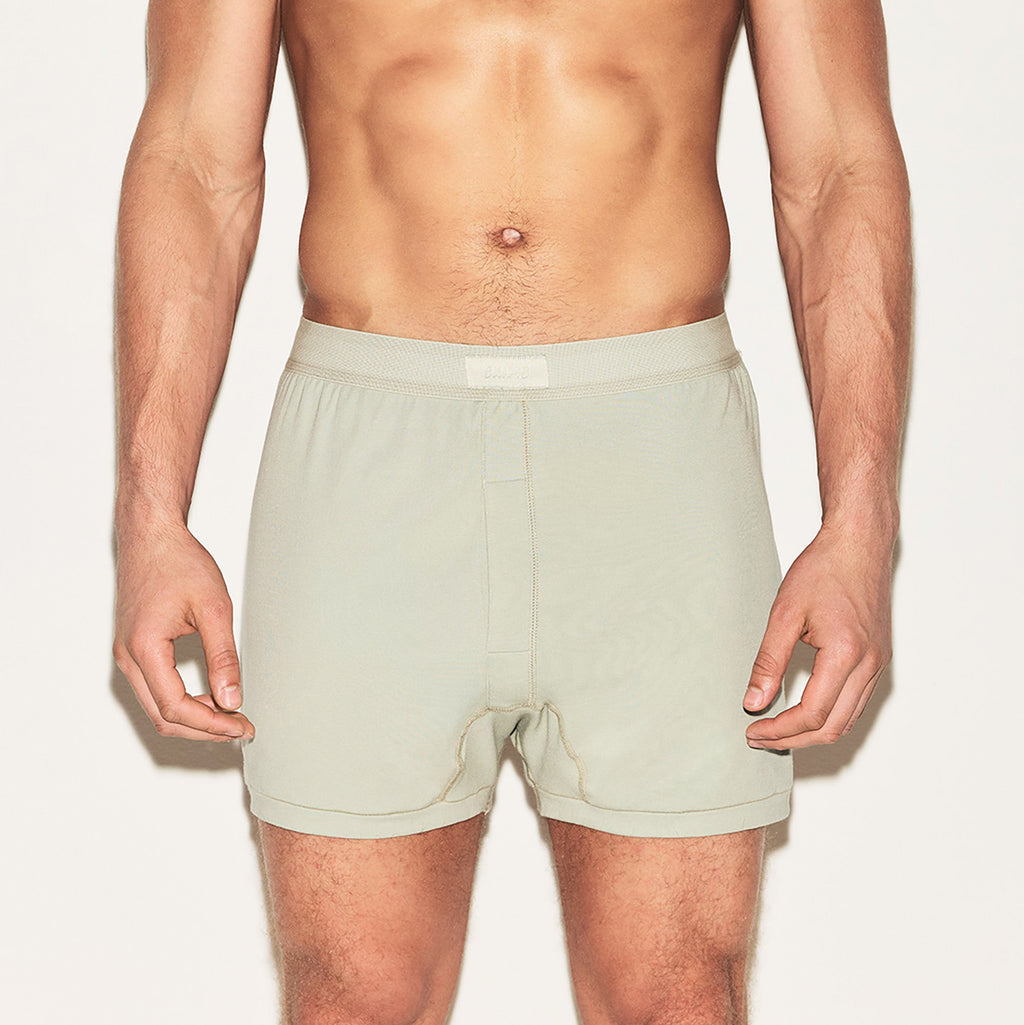 SKIMS COTTON MENS KNIT BOXER 3-PACK | ARMY MULTI