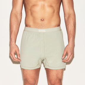 SKIMS COTTON MENS KNIT BOXER 3-PACK | ARMY MULTI