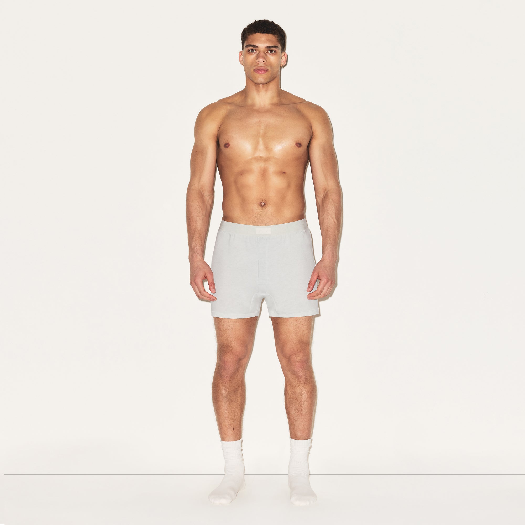 SKIMS COTTON MENS KNIT BOXER 3-PACK | ARMY MULTI