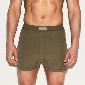 SKIMS COTTON MENS KNIT BOXER 3-PACK | ARMY MULTI