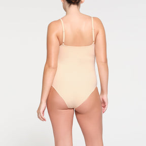 FITS EVERYBODY MATERNITY BRIEF BODYSUIT | SAND