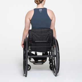 SKIMS FOR TEAM USA COTTON JERSEY PARALYMPIC HIGH NECK BODYSUIT | NAVY
